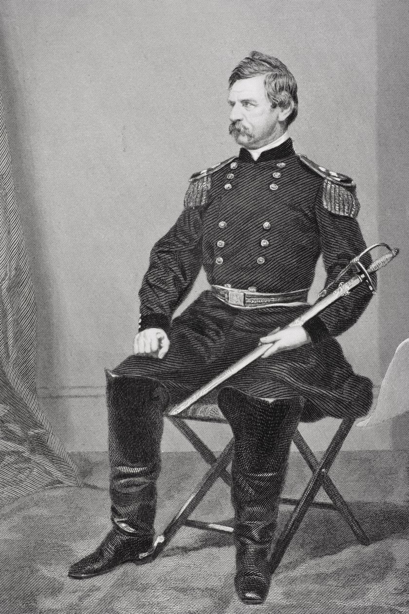 Nathaniel Prentiss Banks (1816-94) av Alonzo Chappel