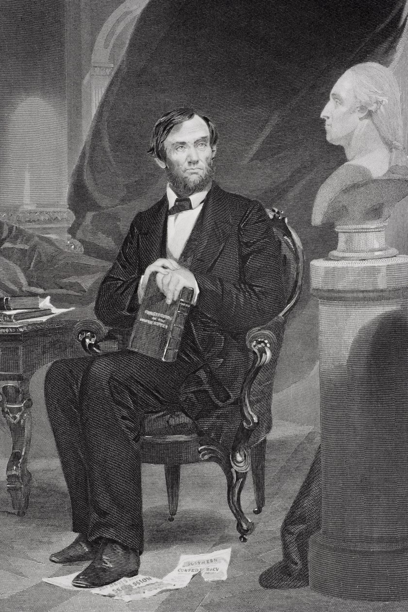 Porträtt av Abraham Lincoln (1809-65) av Alonzo Chappel