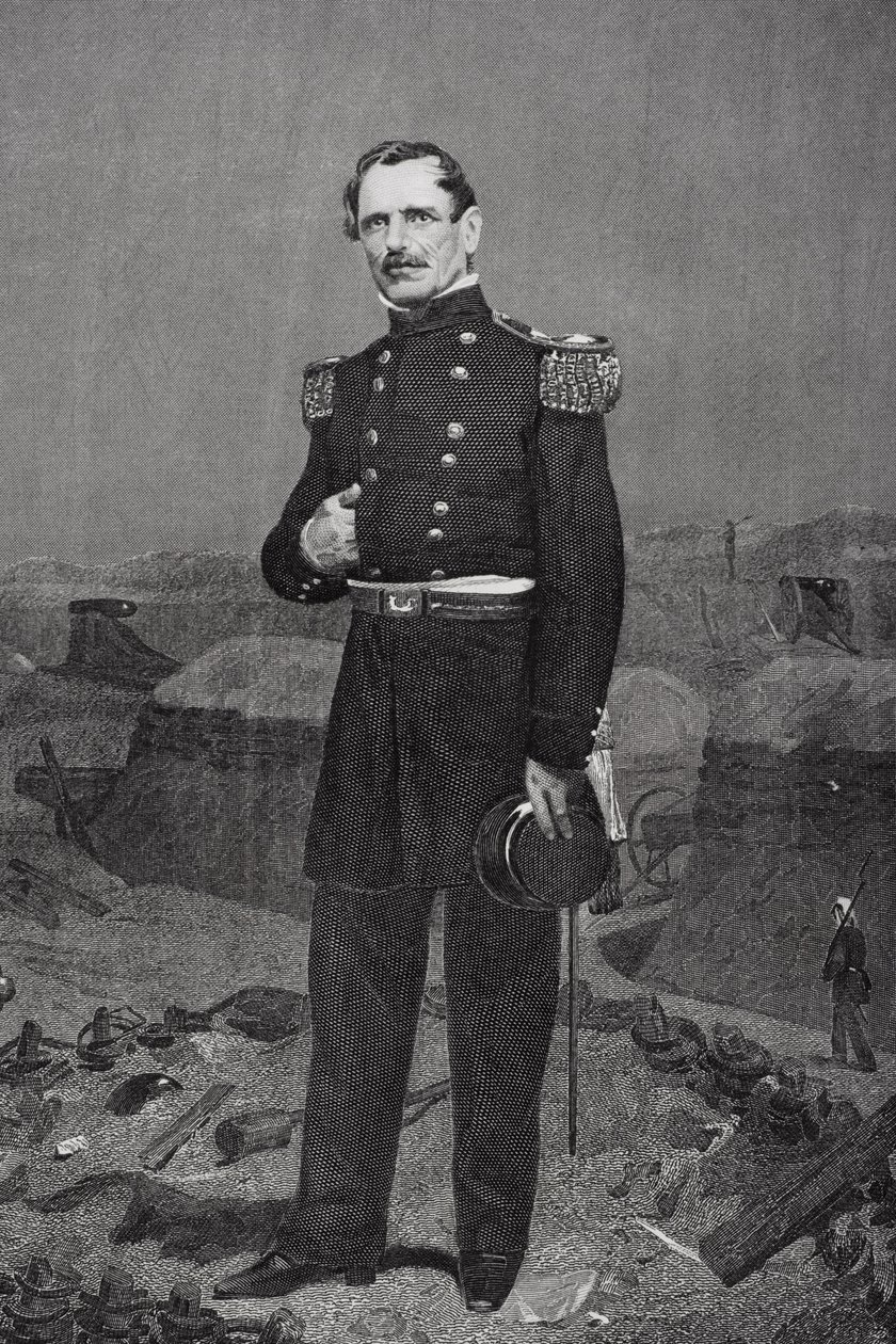 Porträtt av general James Shield av Alonzo Chappel