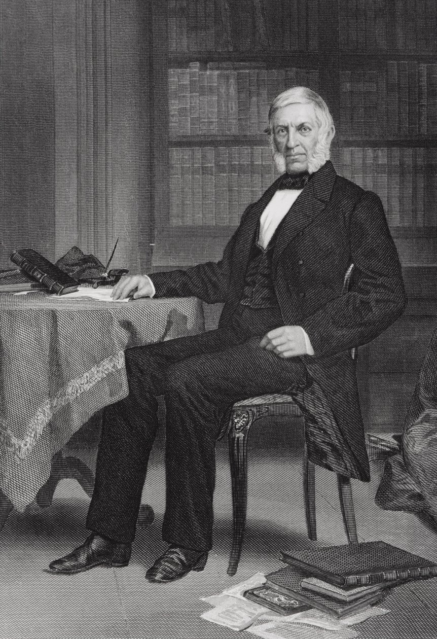 Porträtt av George Bancroft (1800-91) av Alonzo Chappel