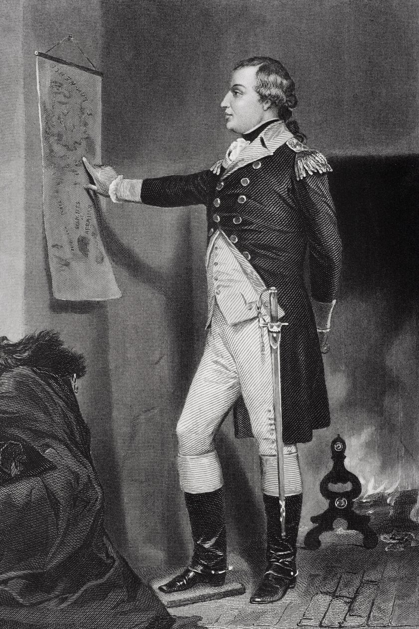 Porträtt av Richard Montgomery (1736-75) av Alonzo Chappel