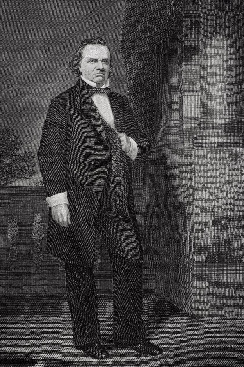 Porträtt av Stephen Arnold Douglas (1813-61) av Alonzo Chappel