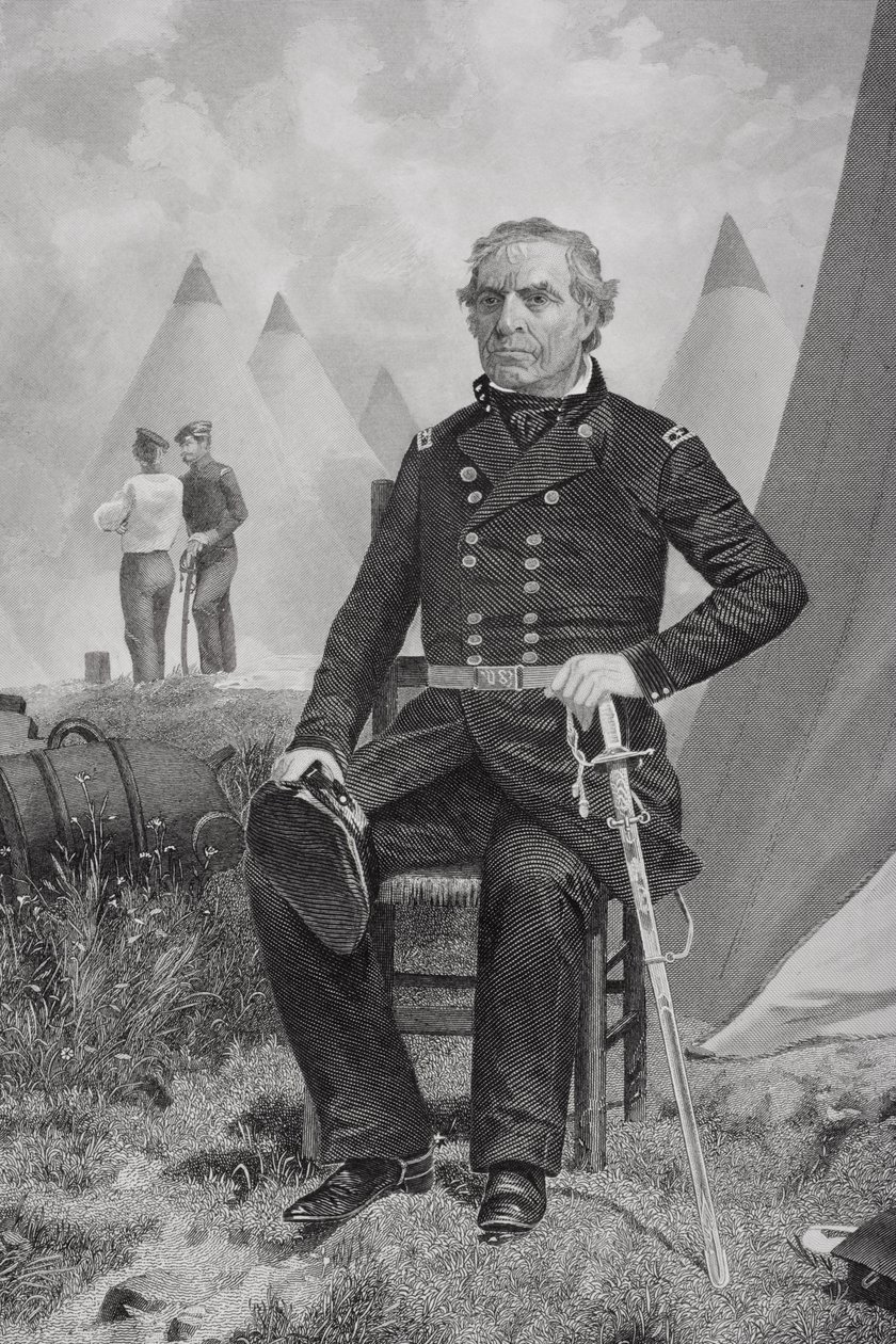 Porträtt av Zachary Taylor av Alonzo Chappel