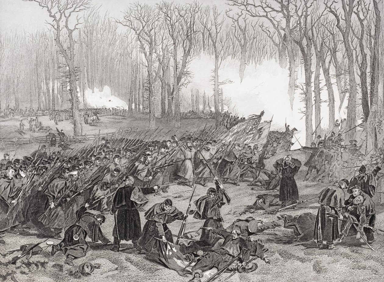 Slaget vid Mill Creek, Kentucky, 1862 av Alonzo Chappel