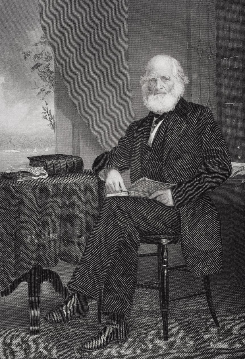 William Cullen Bryant (1794-1878) av Alonzo Chappel