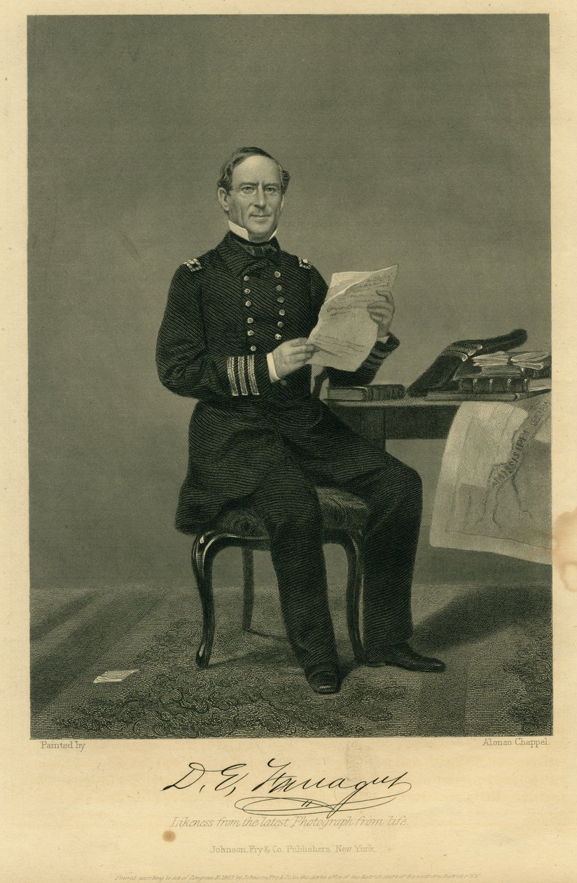 "Adm. David Farragut" (Union) av Alonzo Chappel