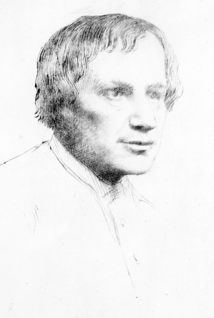 Alfred Stevens, ca 1890-1904 (torrnål) av Alphonse Legros