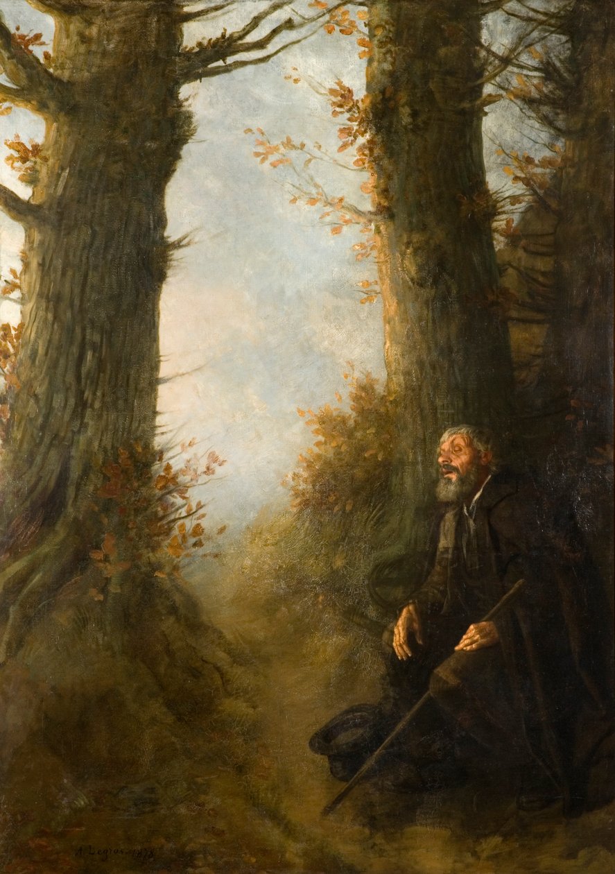 Trött vandrare, 1878 av Alphonse Legros
