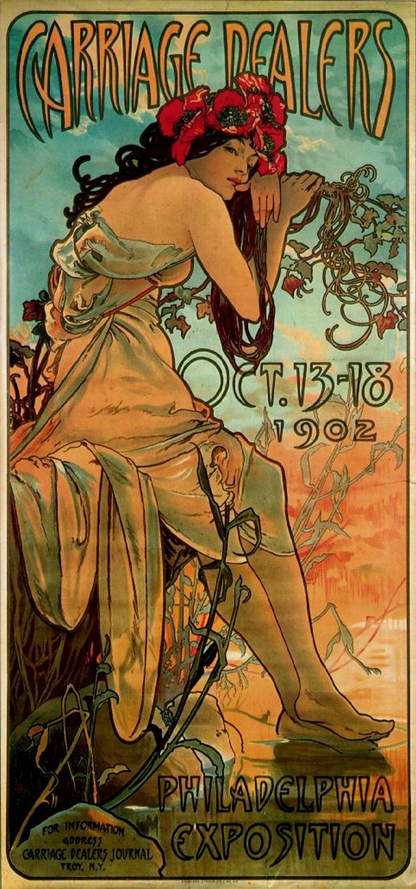 Vagnhandlare, 1902 av Alphonse Mucha