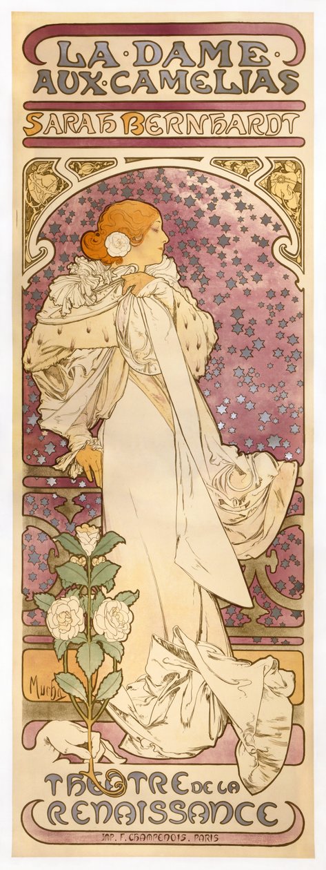 La Dame aux Camélias  av Alphonse Mucha