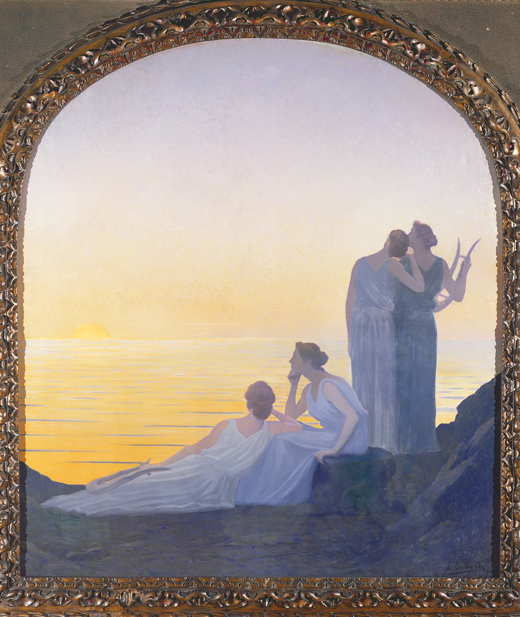 En kväll i gamla tider, 1908 av Alphonse Osbert