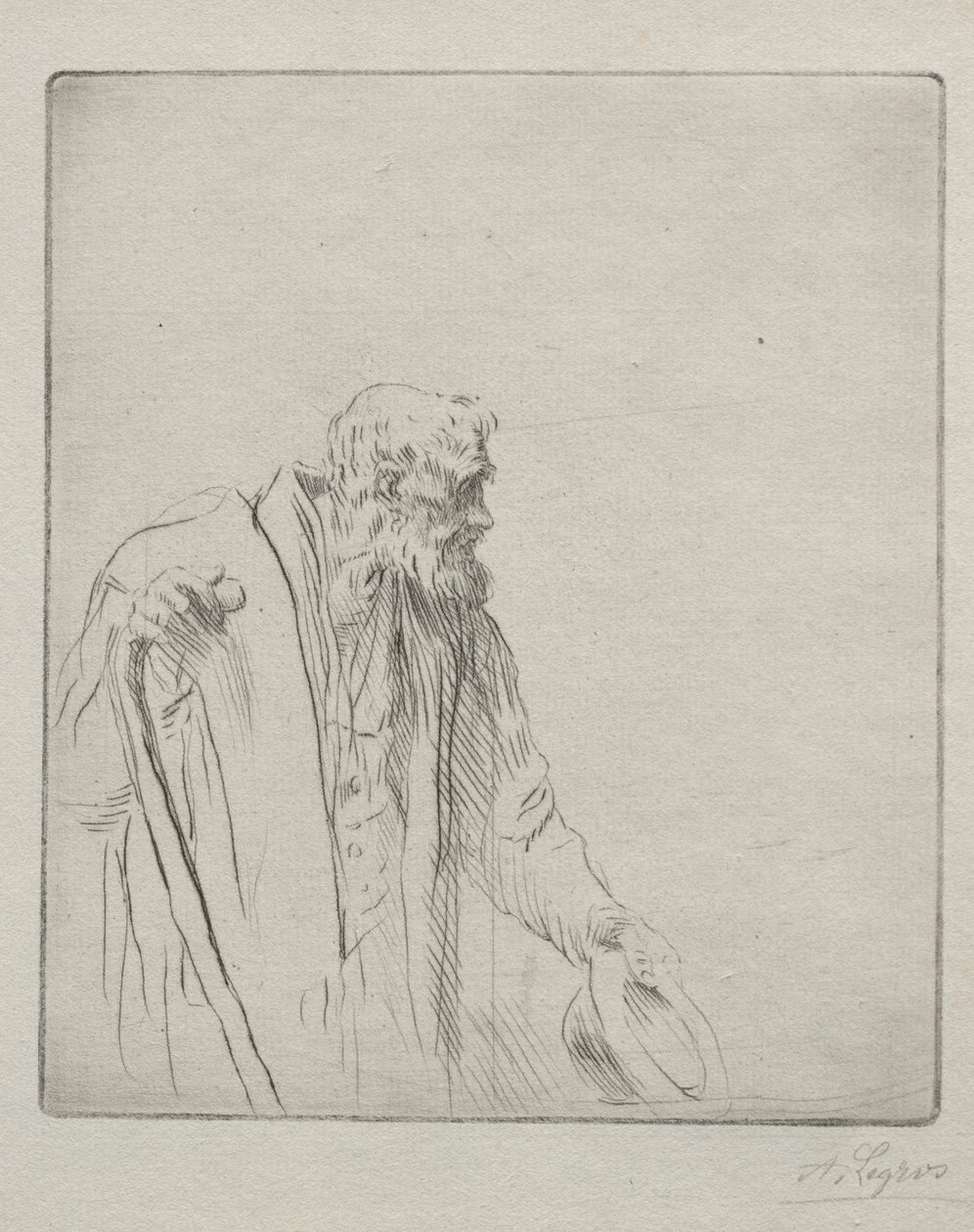 Tiggaren av Alphonse Legros