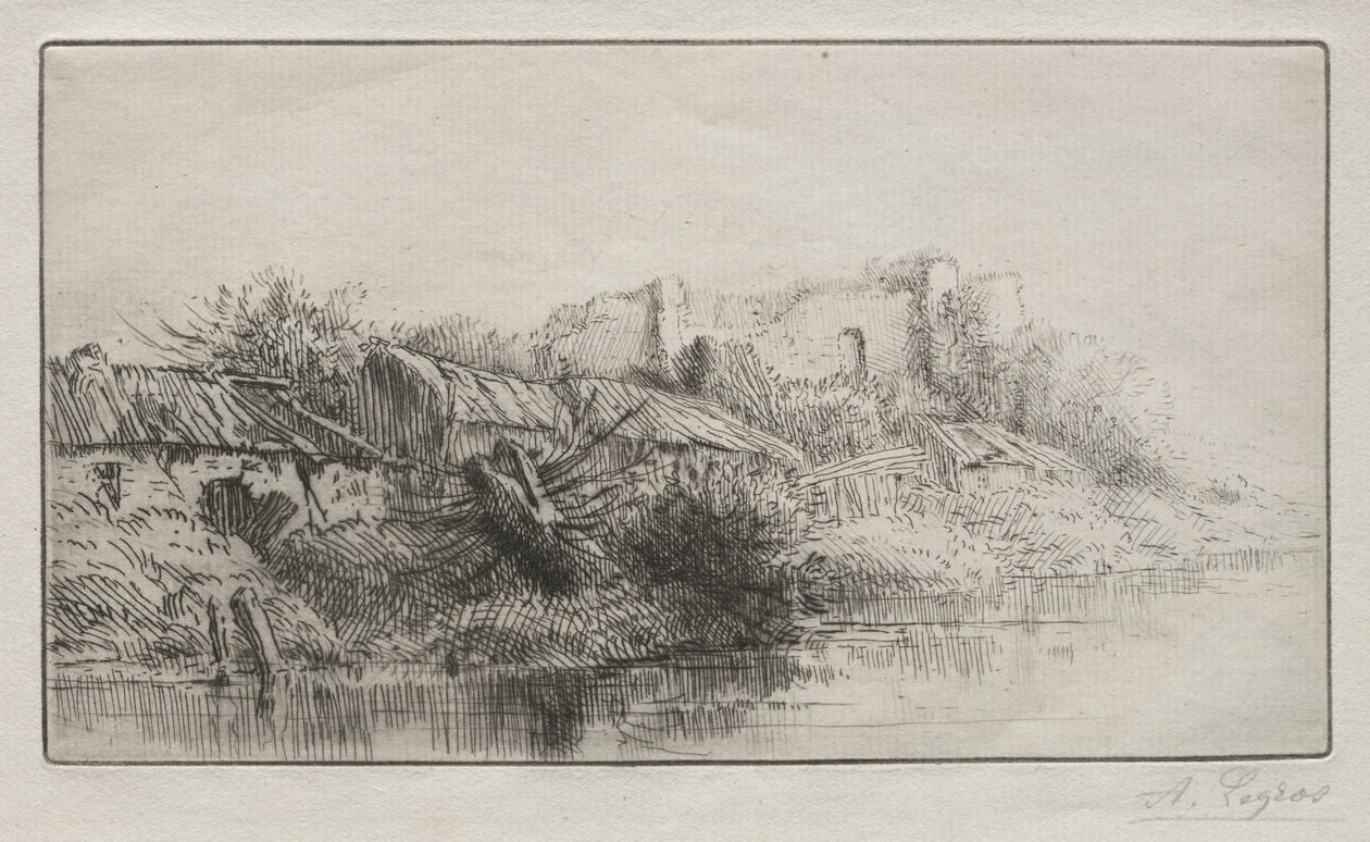 Övergiven by av Alphonse Legros