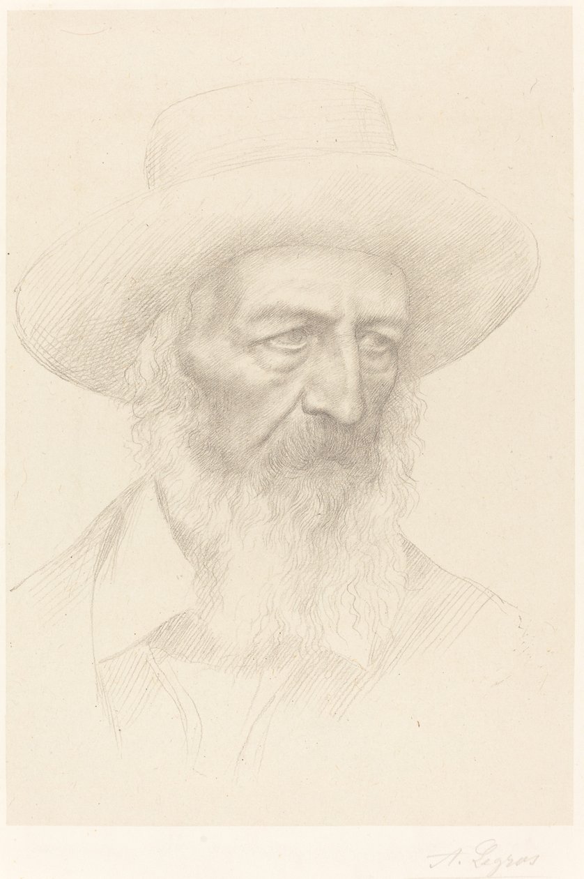 Alfred, Lord Tennyson. av Alphonse Legros