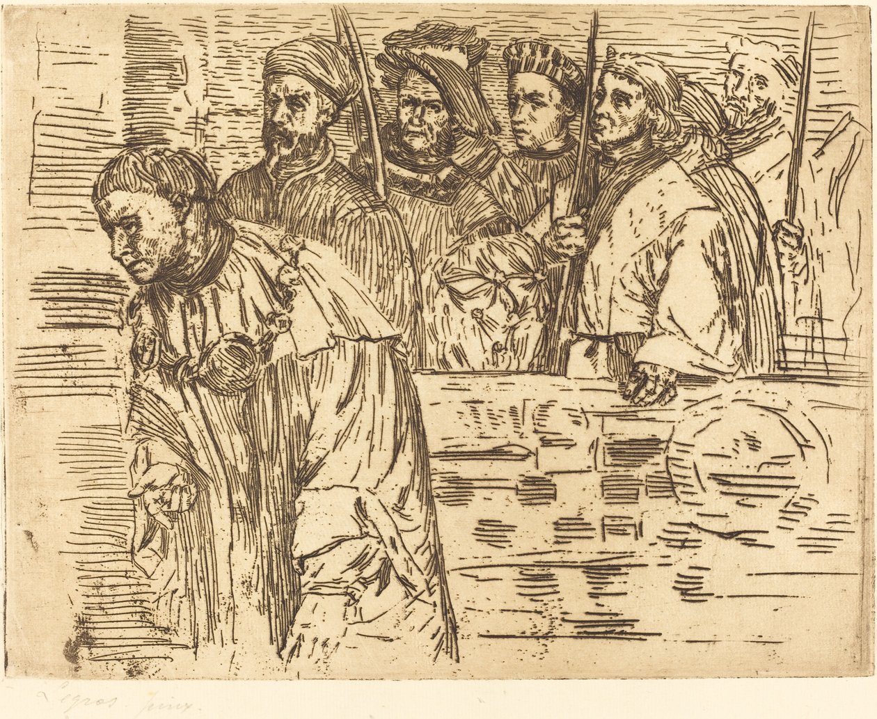 Archers Les Archers, 1862. av Alphonse Legros
