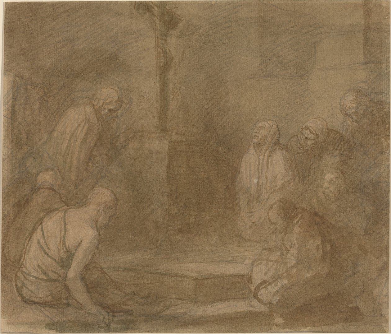 Vid korsets fot av Alphonse Legros