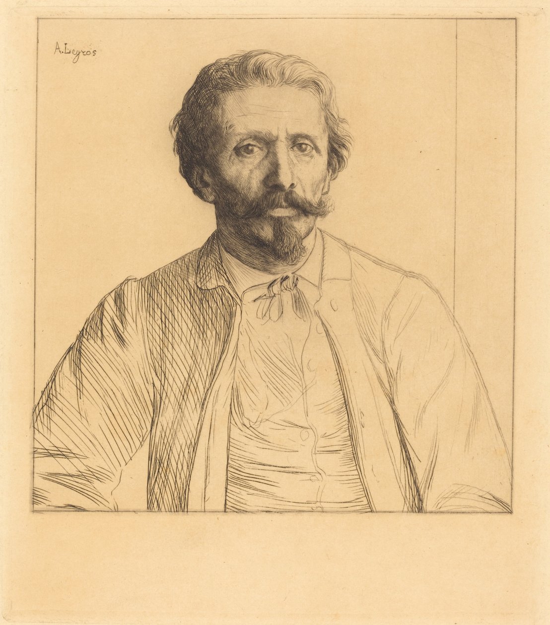 Auguste Delatre av Alphonse Legros
