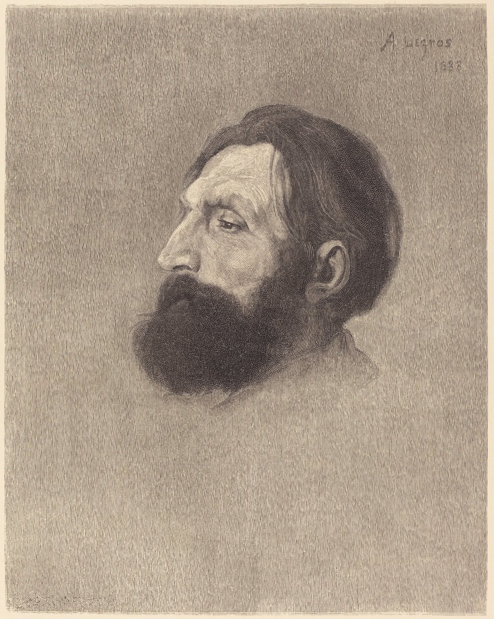 Auguste Rodin. av Alphonse Legros