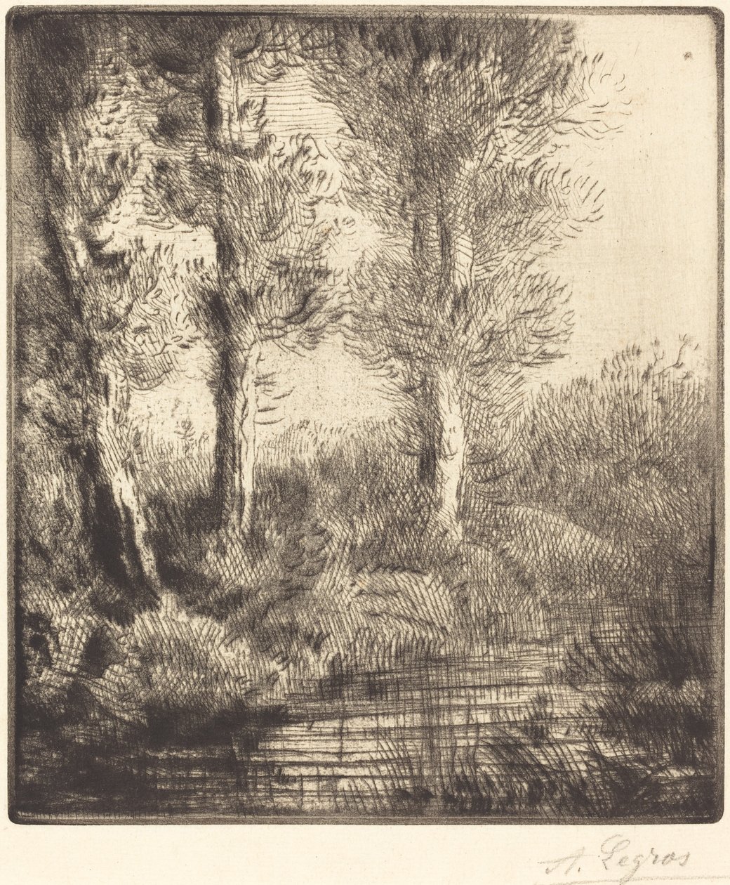 Bankerna av Saint-Pre Rive du Saint-Pre. av Alphonse Legros