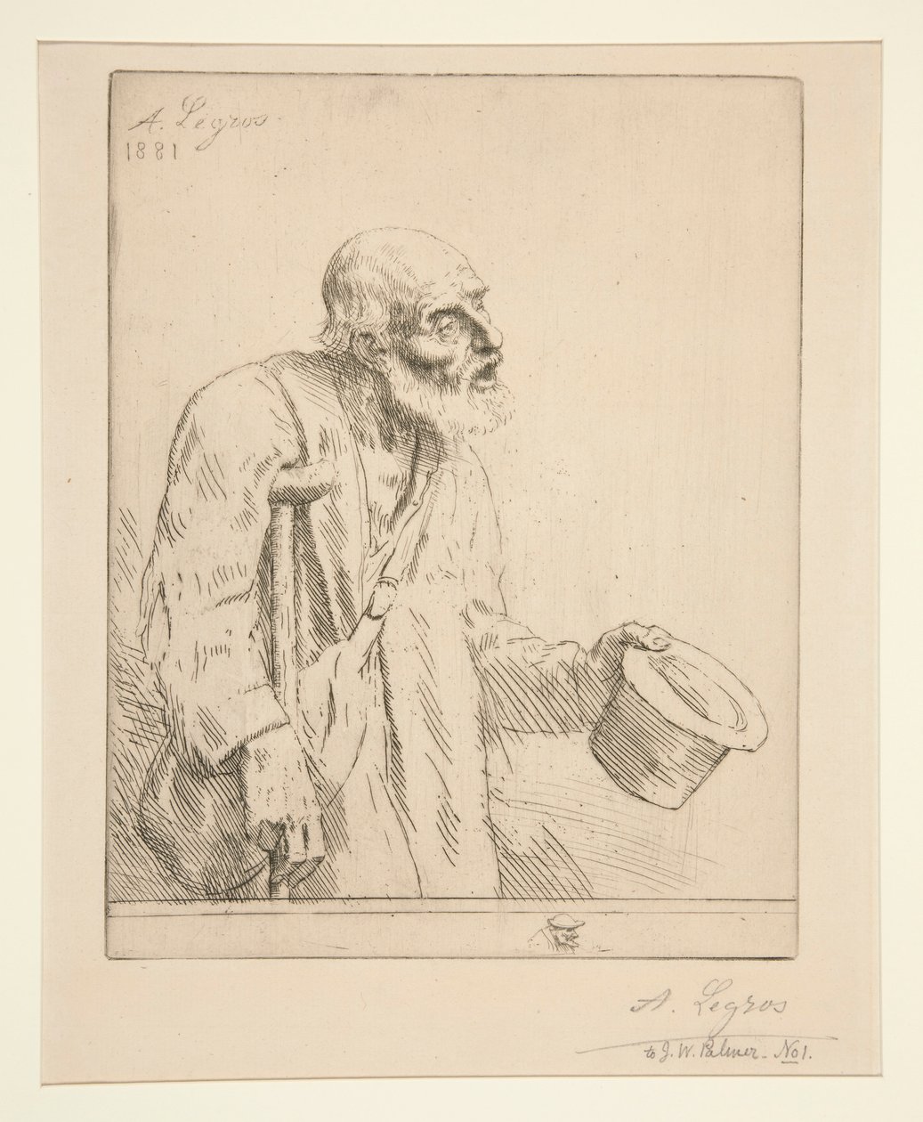 Tiggare med kryckor av Alphonse Legros