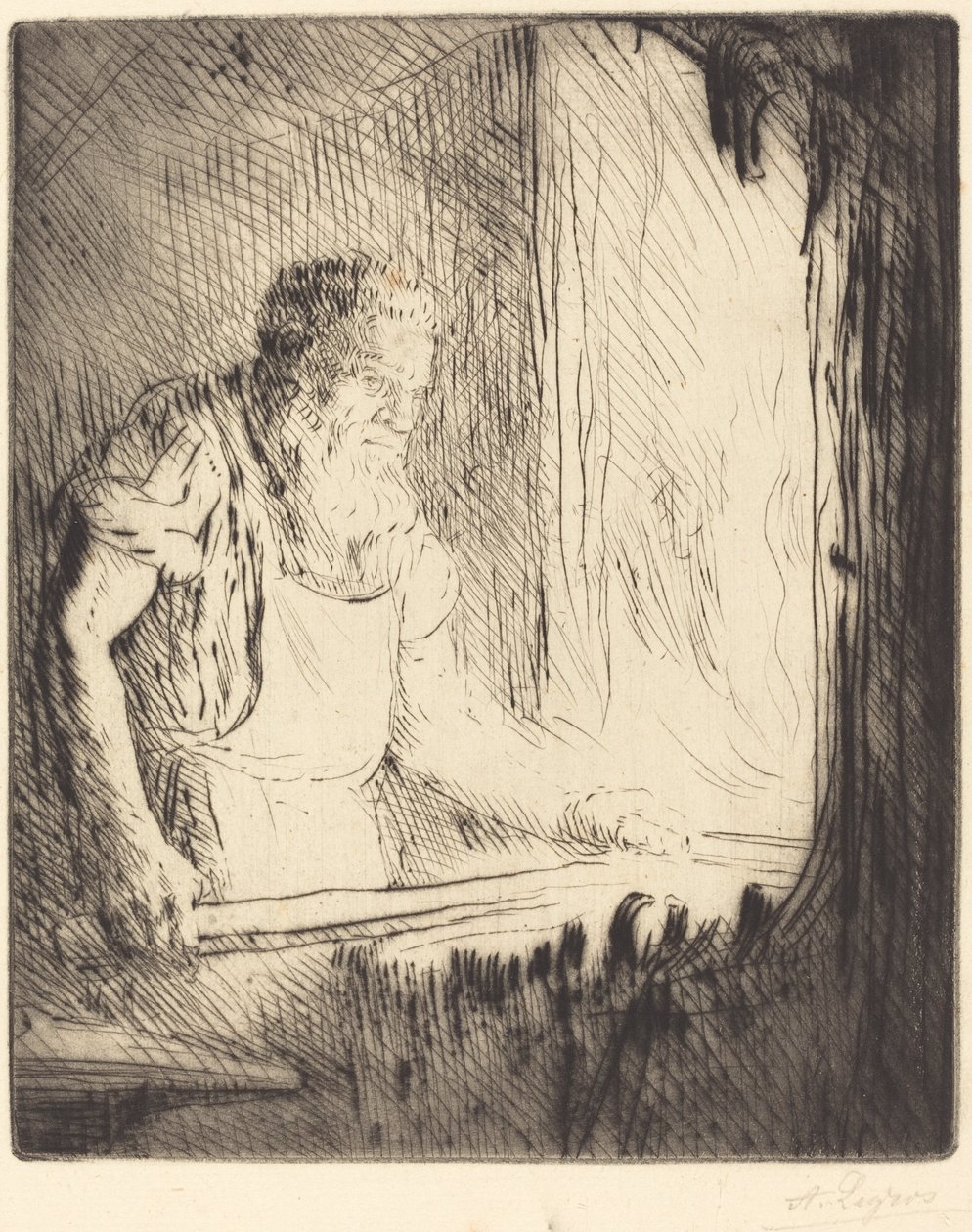 Smeden Le forgeron. av Alphonse Legros