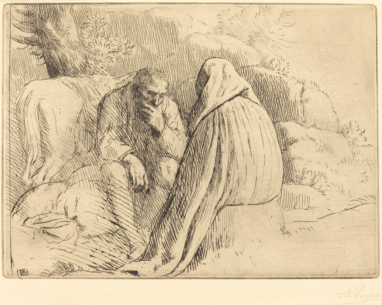 Bohemiskt läger av Alphonse Legros