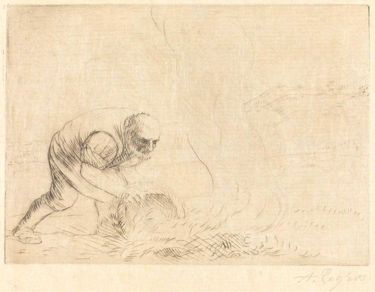 Brinnande Gräs av Alphonse Legros