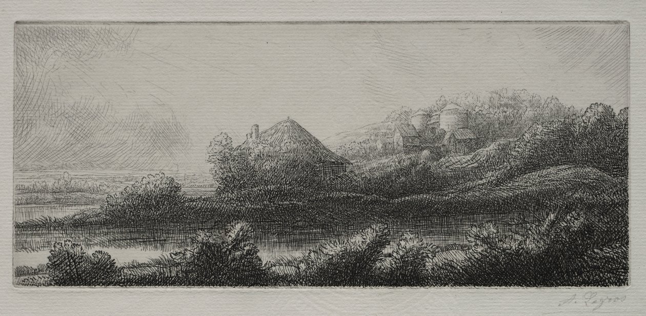 Stuga i träsket av Alphonse Legros