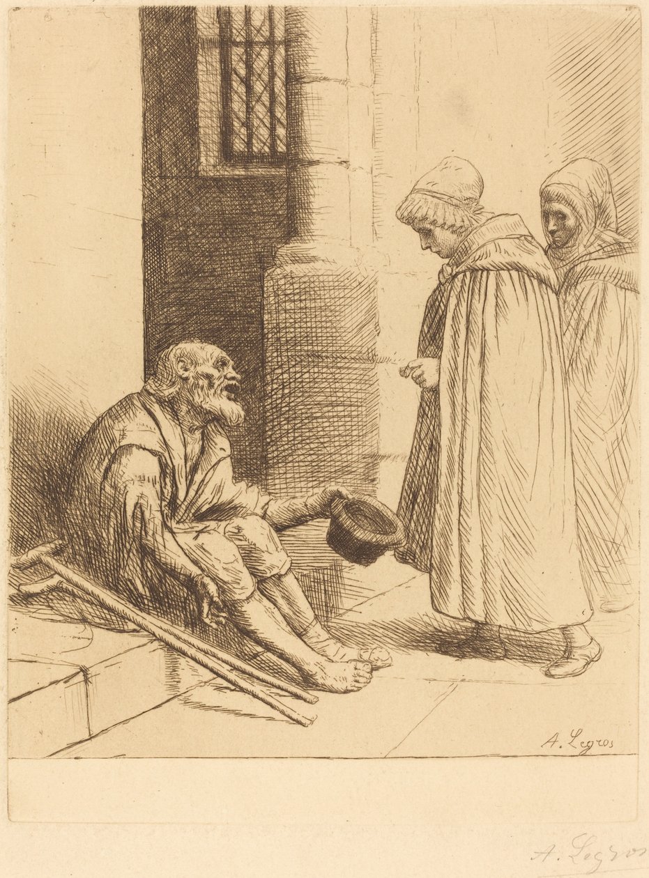 Välgörenhet La charite. av Alphonse Legros