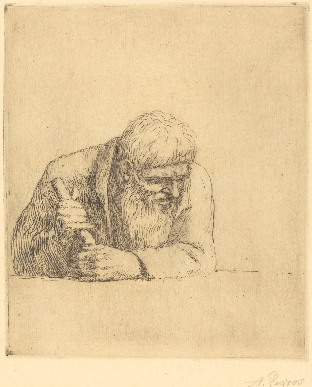Nyfiken man En nyfiken man. av Alphonse Legros