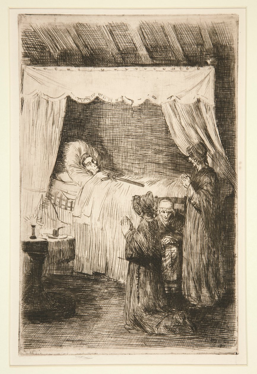 Death Watch (Det gamla bårhuset) av Alphonse Legros