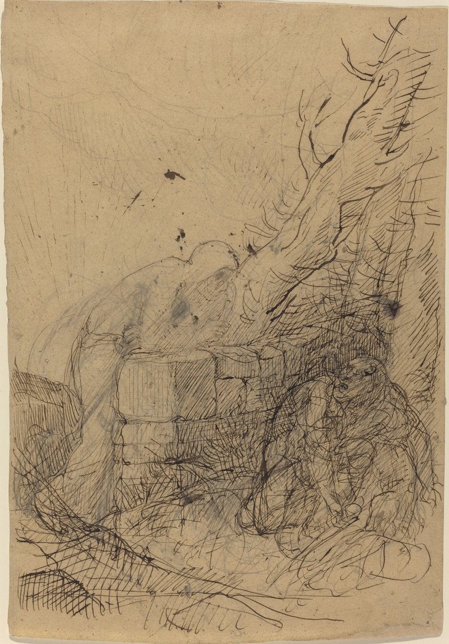 Döden och vedhuggaren av Alphonse Legros
