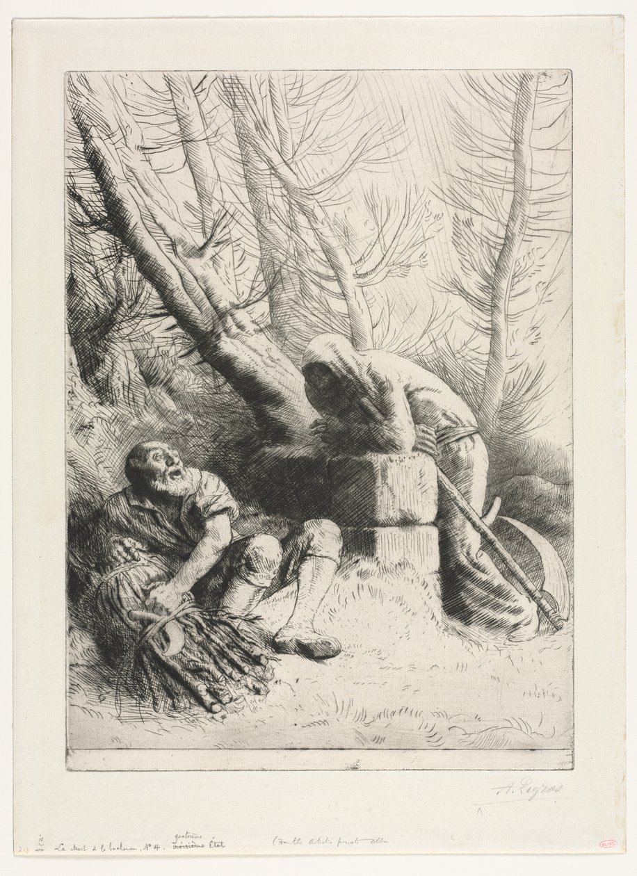 Döden och vedhuggaren av Alphonse Legros