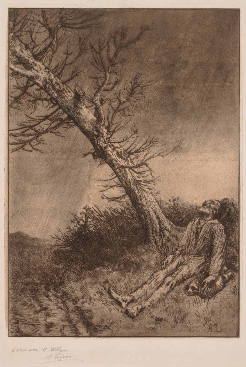 En vagabonds död av Alphonse Legros