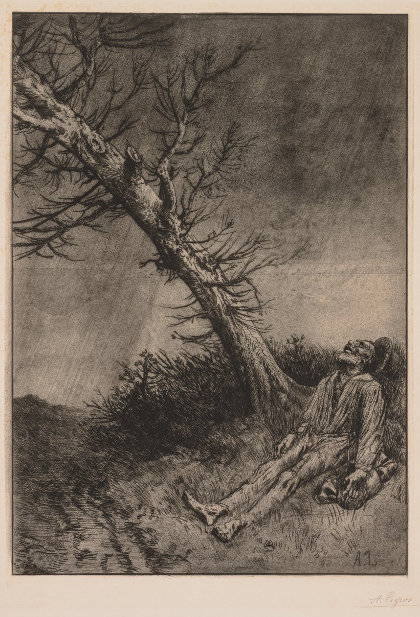 Vagabondens död av Alphonse Legros
