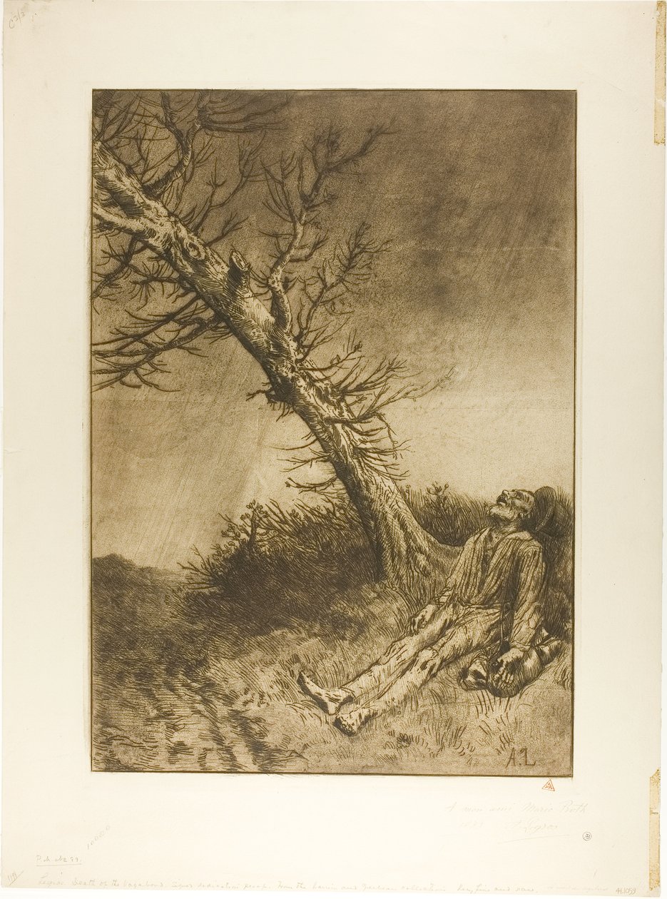 Vagabondens död av Alphonse Legros