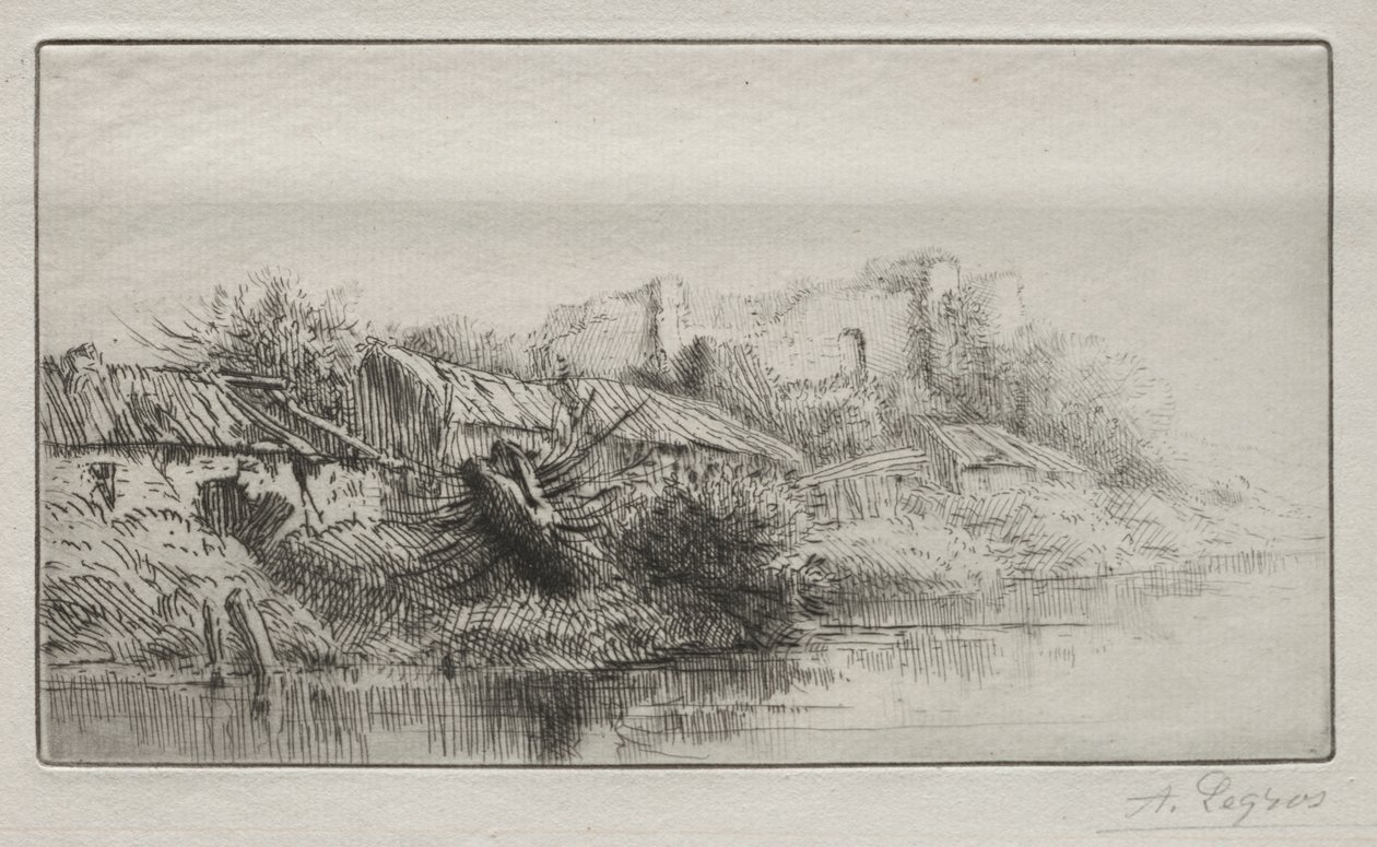Öde by av Alphonse Legros