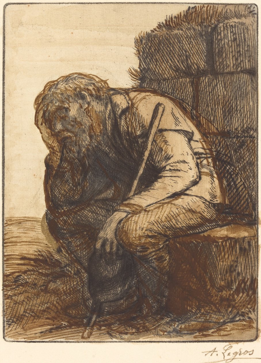 Desperate Man Desperate honom. av Alphonse Legros