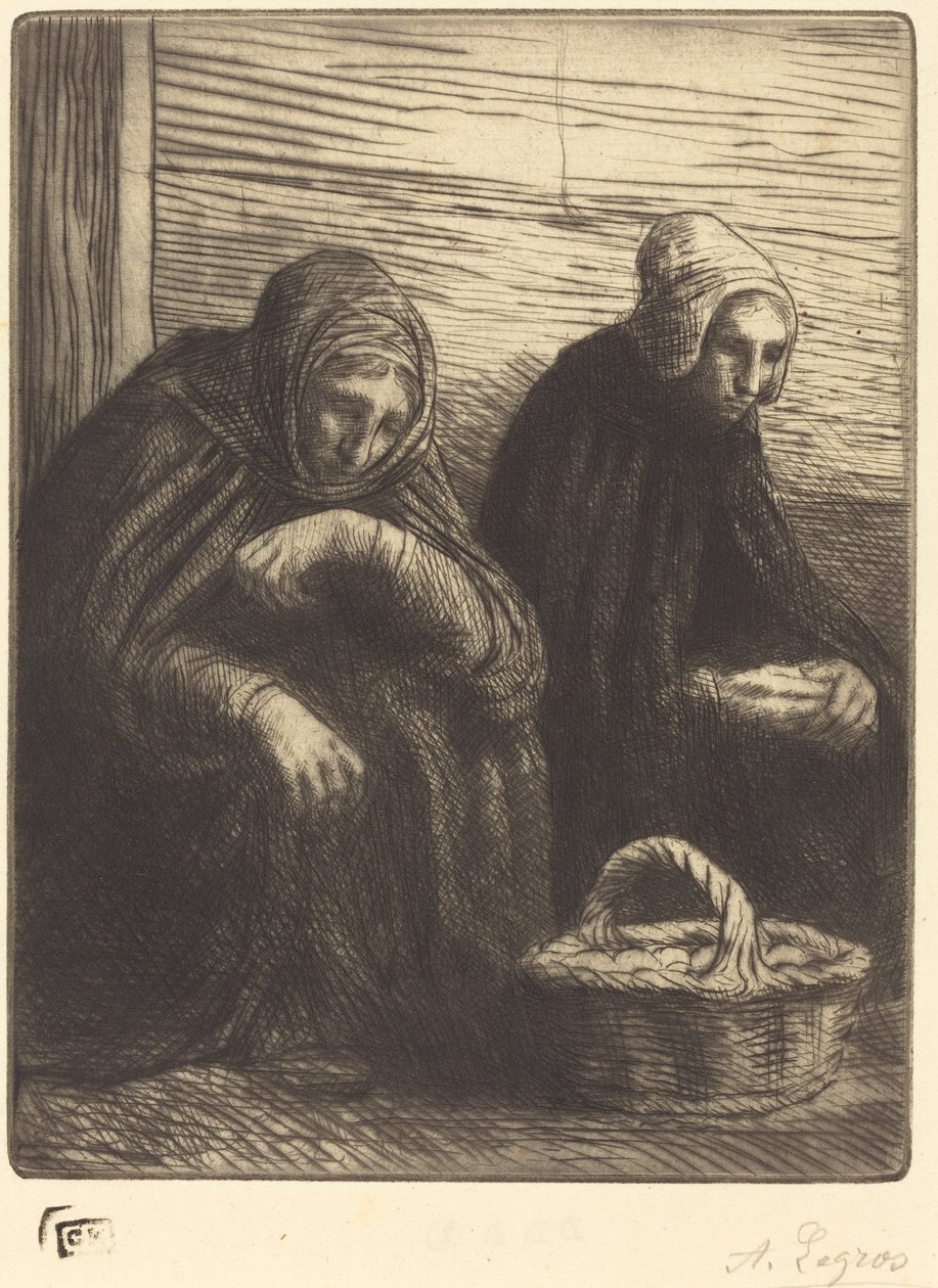 Äggförsäljare, 2:a tallrik av Alphonse Legros