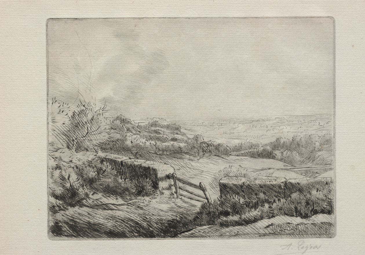 Ingång till fältet av Alphonse Legros