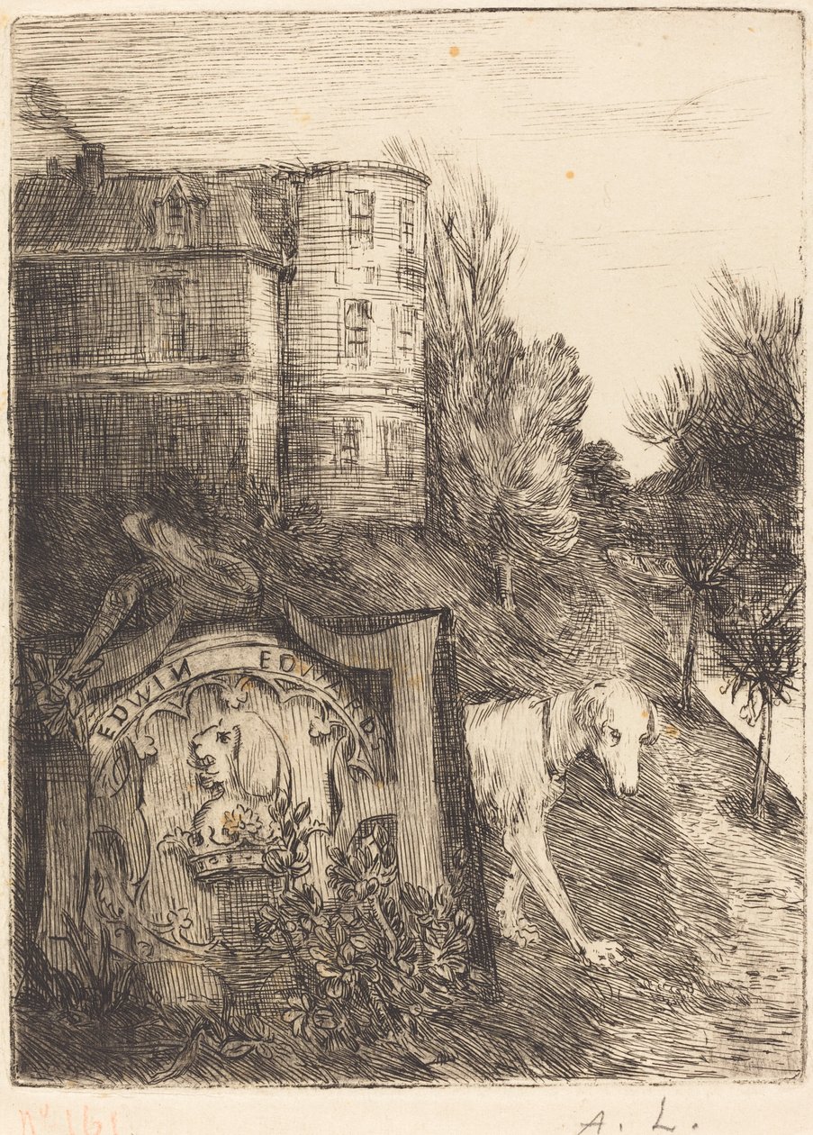 Ex-Libris Edwin Edwards. av Alphonse Legros
