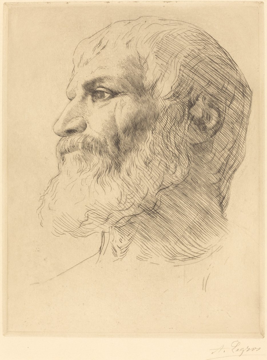 Kead of Soulioti Tete de Soulioti. av Alphonse Legros