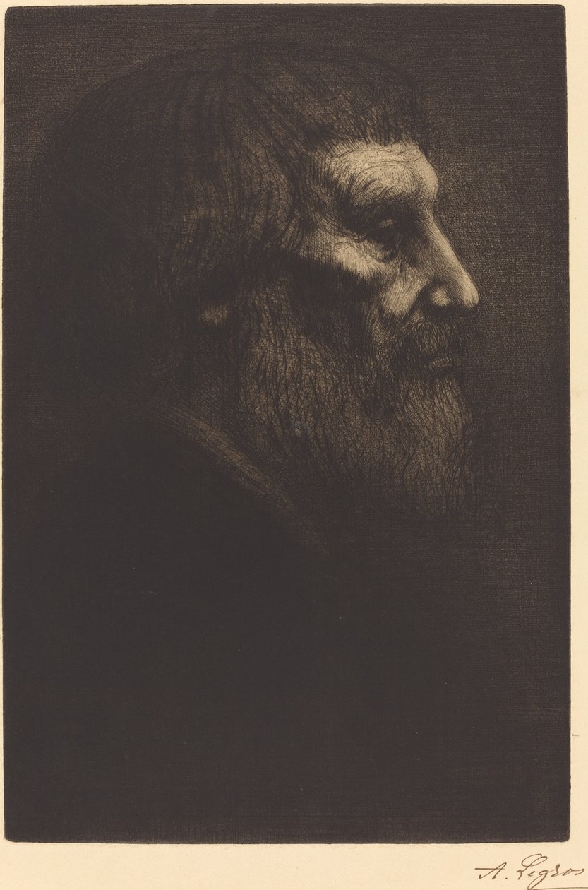 Chef för en tiggare (Tete de mendiant) av Alphonse Legros