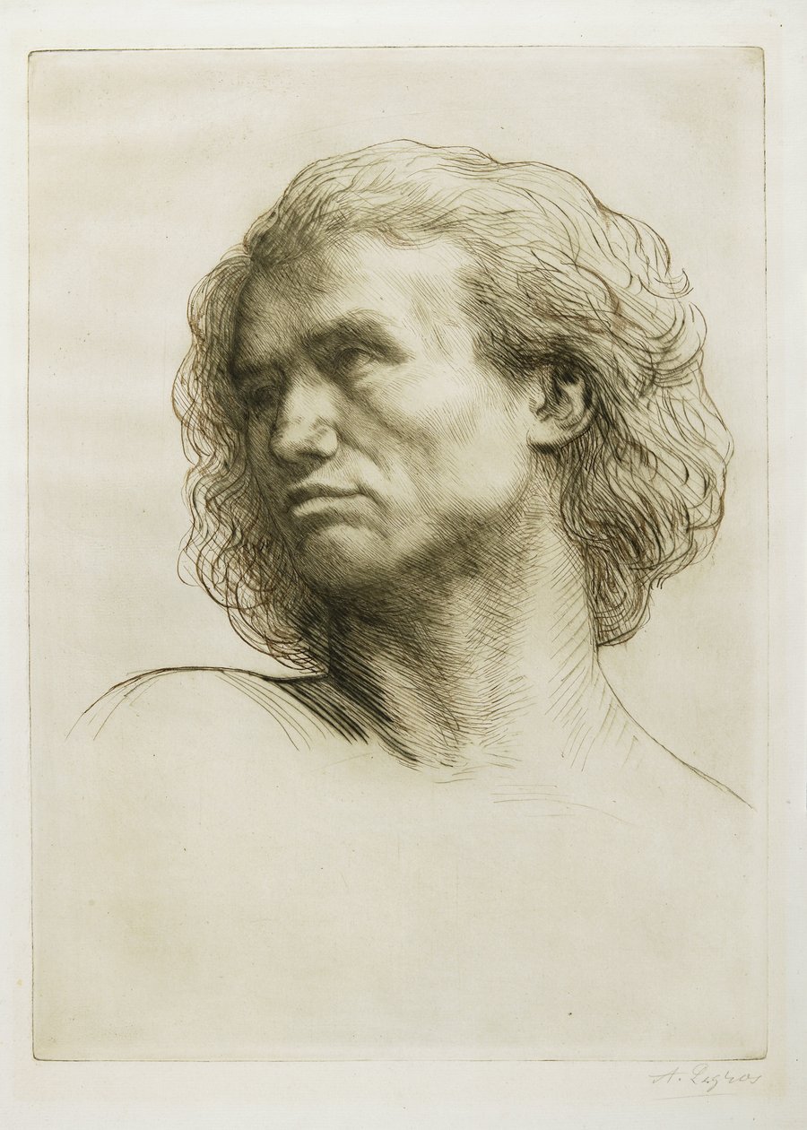 Chef för en modell, 1877 av Alphonse Legros