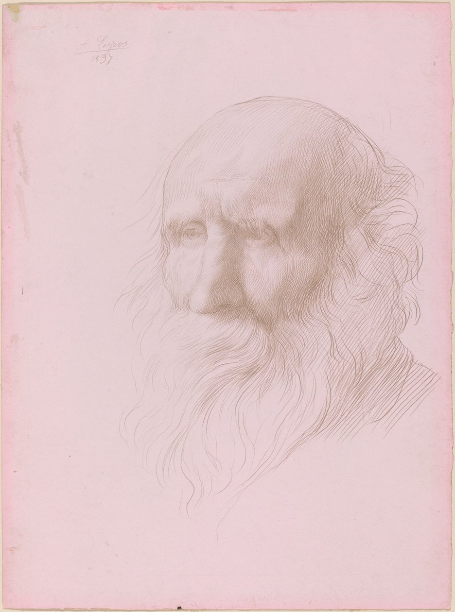 Chef för en gammal man av Alphonse Legros