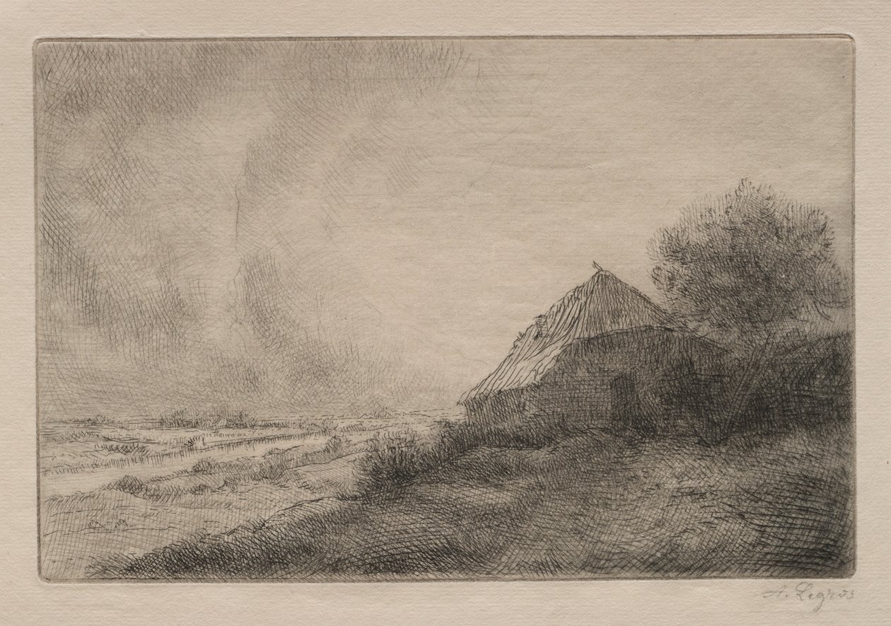Hovel on the Hill. av Alphonse Legros