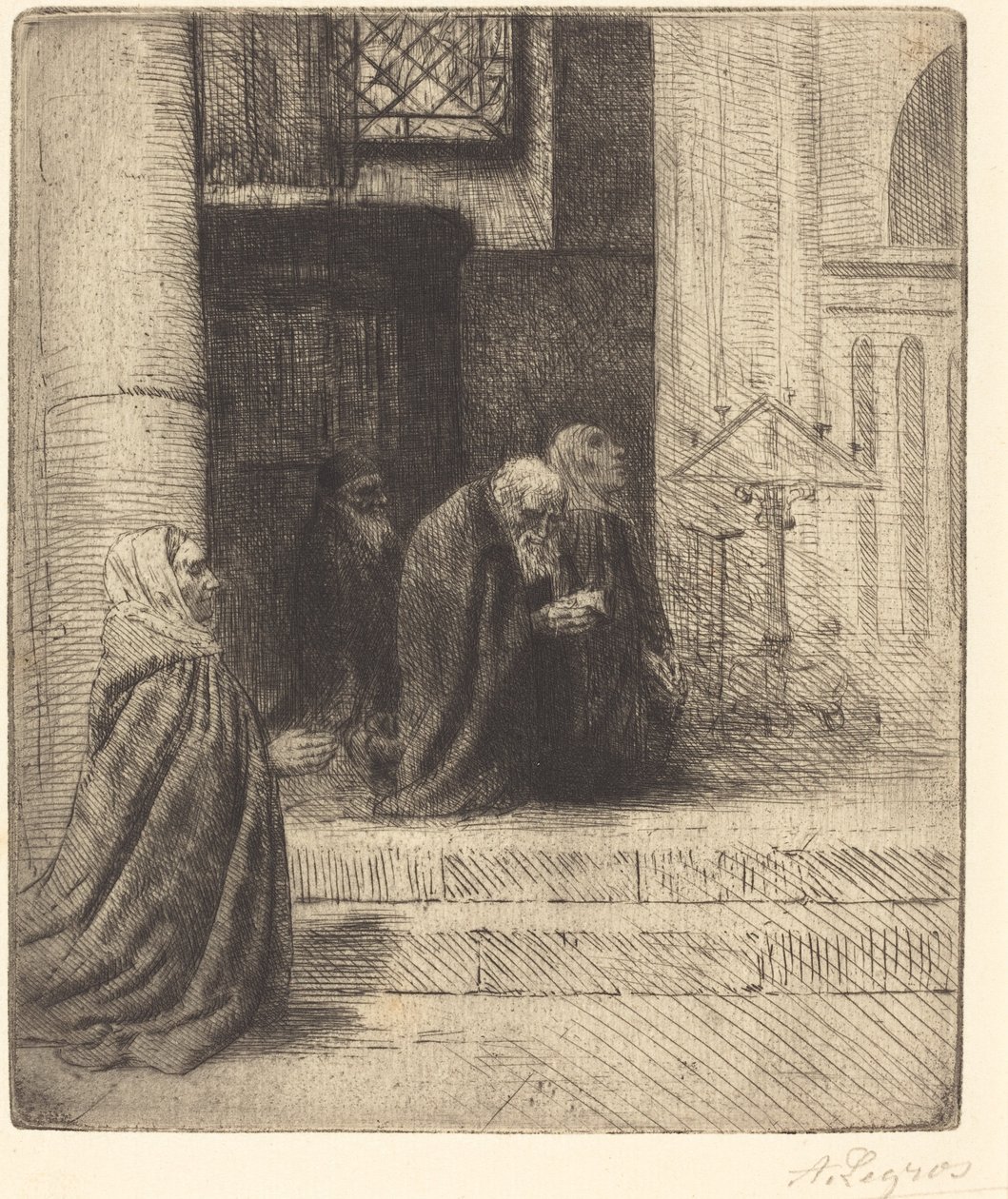Interiör av en kyrka (Interieur d
