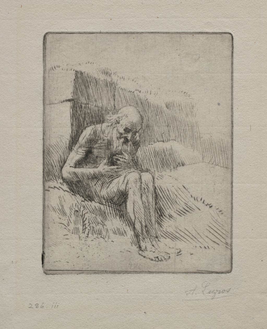 Job (andra plattan) av Alphonse Legros