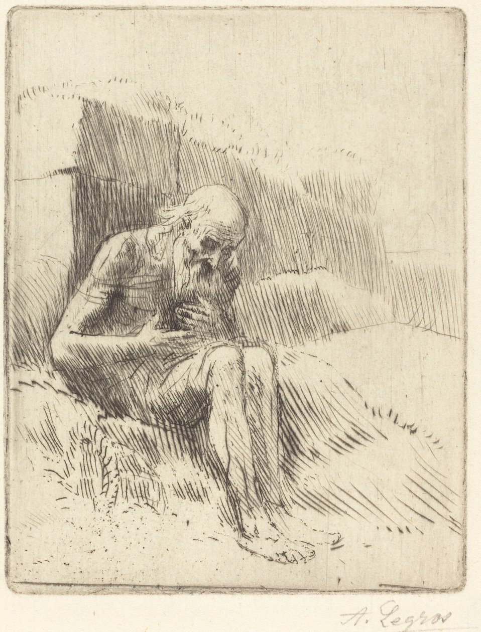 Job, 2:a plattan av Alphonse Legros