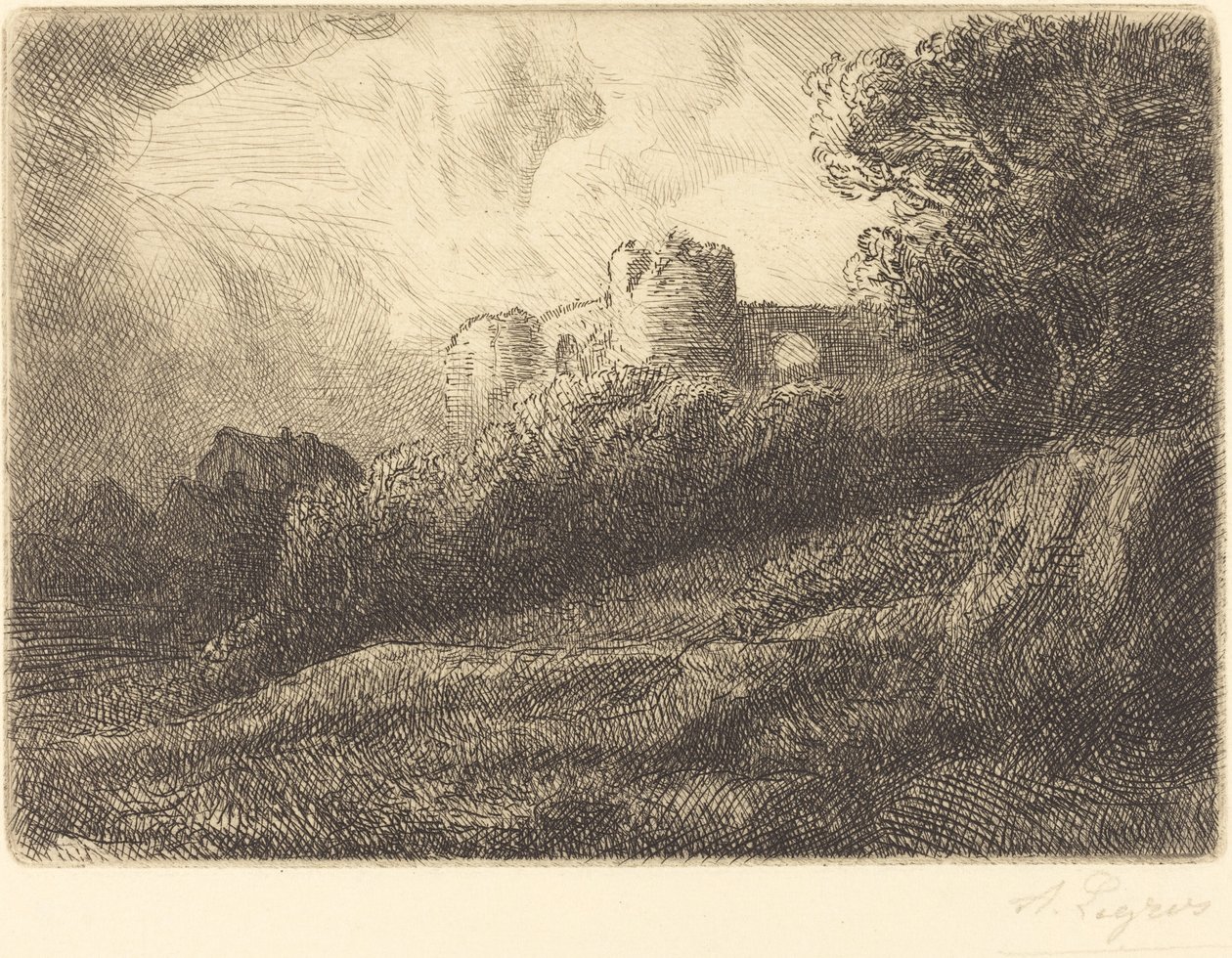 Landskap av Alphonse Legros